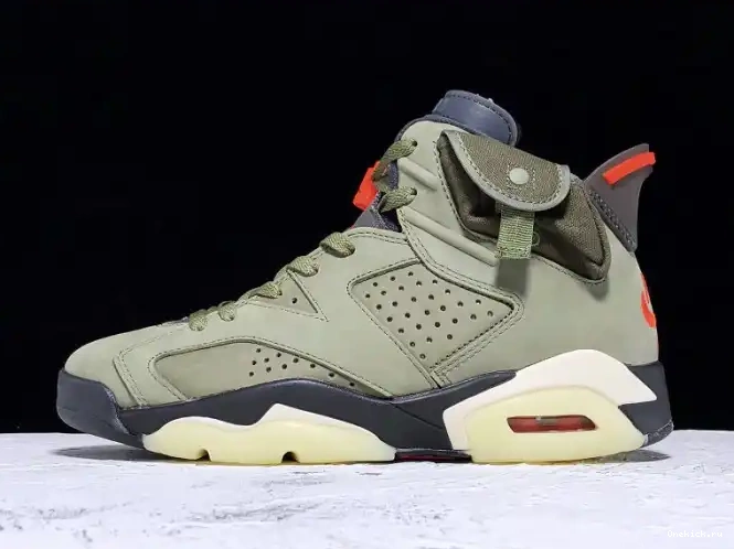 One Kick CN1084-200 Travis x Scott 6 Jordan Medium Air Olive 0607